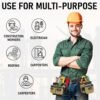 Commercial Electrician’s Tool Belt Set | Leather Pro Electrician Set - Image 9