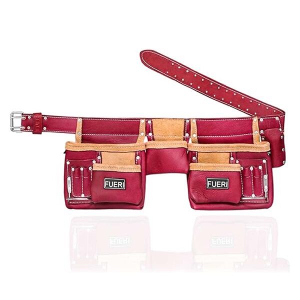 11 Pocket leather Tool Belt Men