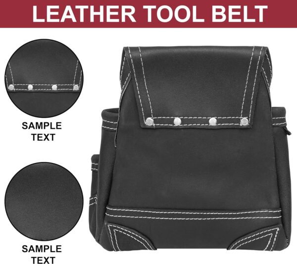 FUERI Natural Oil Tanned Leather Tool Belt Chocolate