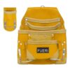 FUERI Professional 10 Pocket Carpenter Tool Pouch Framers Bag Yellow