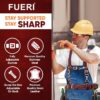 FUERI Tool Belt Suspender with 4 Detachable D-Loop for Construction Tool Belt Maroon