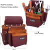 FUERI Tool Pouch Framers Combo Tool Belt Tool Kit Maroon