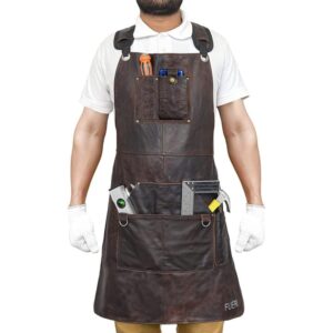 FUERI Heavy Duty Leather Tool Aprons for Men & Women