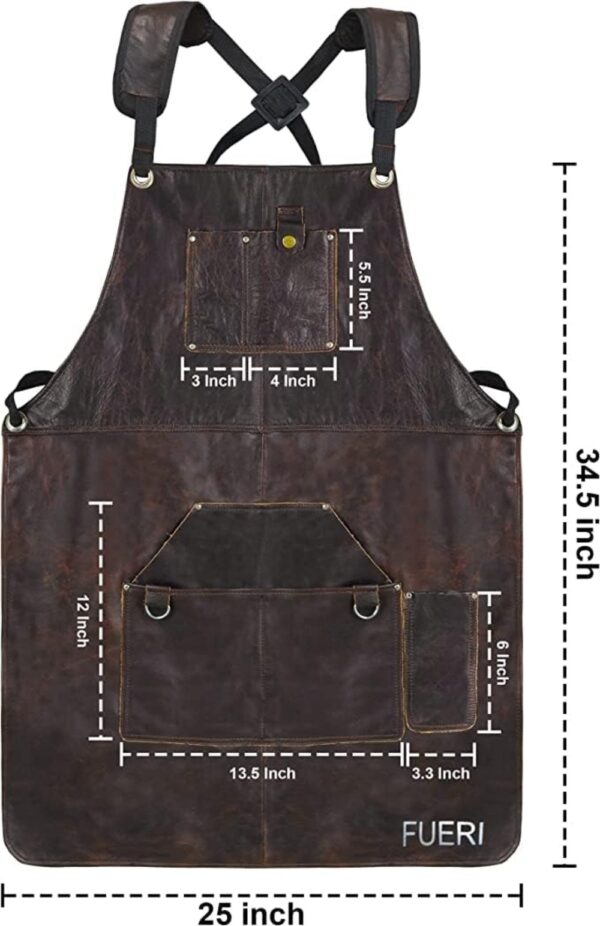 FUERI Heavy Duty Leather Tool Aprons for Men & Women