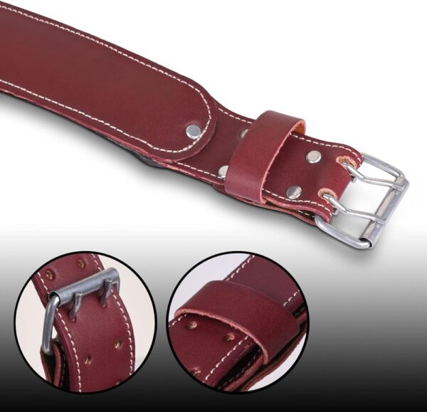 FUERI Premium Grain Leather Tool Work belt Maroon