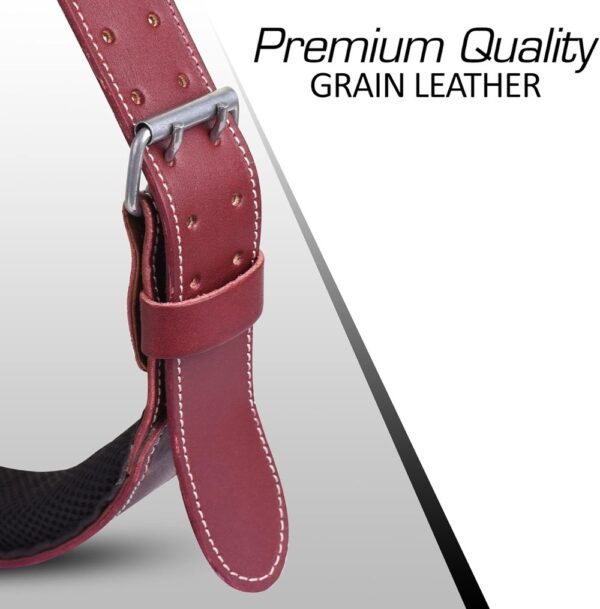 FUERI Premium Grain Leather Tool Work belt Maroon