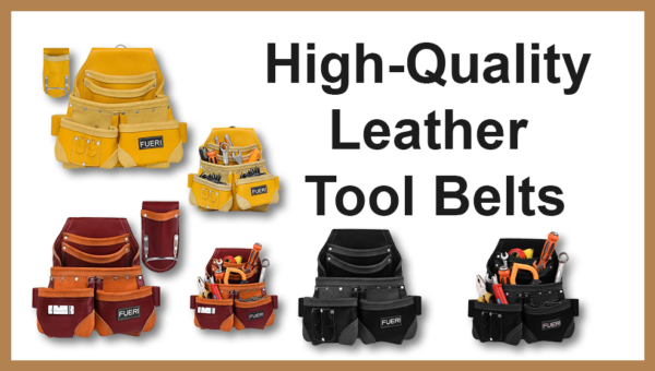 High-quality leather tool belts are the best tool belts for carpenters, electricians, framers and for professionals
